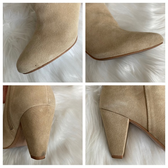 🤍 nwt | lucky brand | nude suede booties - Picture 8 of 11